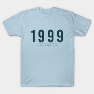 20th Birthday gift - 1999, 20 Years of Being Awesome T-Shirt